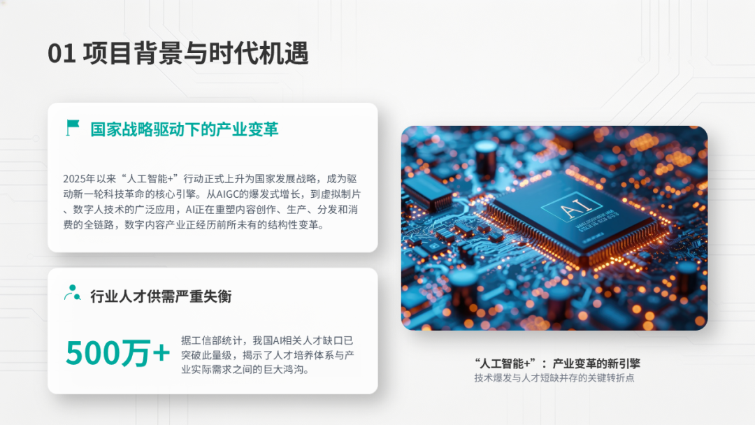 AI产教融合项目可行性研究:以某数字内容产业实训基地项目为例