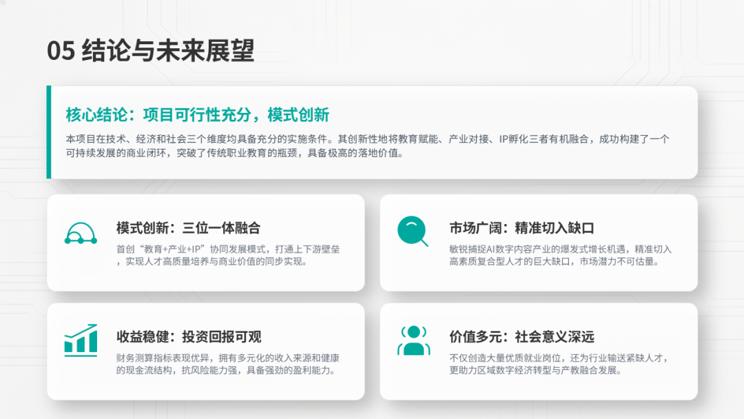 AI产教融合项目可行性研究:以某数字内容产业实训基地项目为例